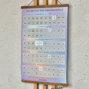 Stierací plagát - 100 aktivít pre novomanželov