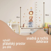 Nástenné samolepky do detskej izby, Animal Pyramid Sipo