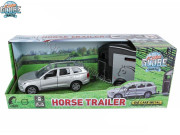 Volvo EX90 kov s prívesom pre kone 28 cm spätný chod Kids Globe Traffic