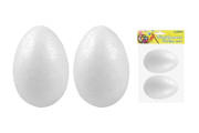 Vajíčko dekoračné polystyrénové 9 cm, 2ks