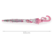 Detský priehľadný vystreľovací dáždnik mačka