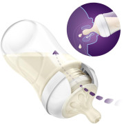 Fľaša Natural Philips Avent Response 260 ml, 1 m+ Modrá