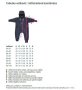 Rastúca softshellová kombinéza s fleecom Galaxia modrá Esito