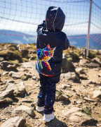 Softshellové nohavice detské Dúhová mačka Wamu