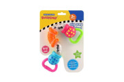 Hrkálka / hryzátko zig zag plastové 17 cm 3 m+