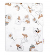 Bavlnená prestieradlo do postieľky 120 x 60 cm Baby Nellys