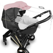 Mušelínová slnečná strieška na kočík Nature Baby Nellys