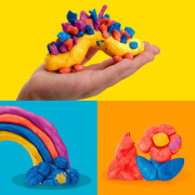 Play-Doh 4 ks téglikov metalickej farby