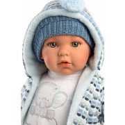 BABY ENZO 42405 Llorens - realistická bábika so zvukmi a látkovým telom - 42 cm