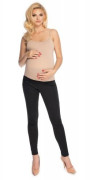 Tehotenské nohavice s pružným pásom - Čierne Be MaaMaa