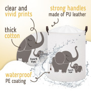 Kôš na hračky bavlnený uzatvárateľný 43 l Sipo