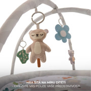 Deka hracia s hrazdičkou Cozyplay Light Grey Kinderkraft