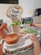 Kreatívna sada kvetinárstva pre deti - výroba kvetov, flower market set so strojom