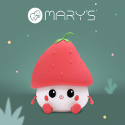 LED silikónová nočná lampička - jahôdka Mary's