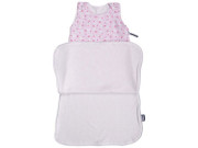 Letný spací vak, zajac ružový zips na boku