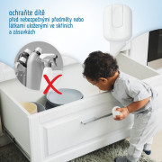 Bezpečnostné zámky viacúčelové pre skrinky a zásuvky nastaviteľné súprava 6 ks Sipo