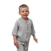 Detská mušelínová košeľa Luca Dove Grey Esito