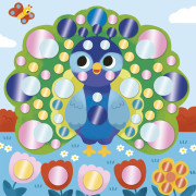 My arts&crafts Mini Trblietavé okrúhle nálepky Tiger a kamaráti od 3 rokov Janod