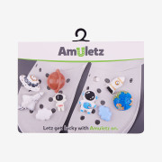 Amulety - ozdoby na topánky Amuletz Universe explorer mix Coqui