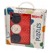 Puzzle senzorické kolieska, kontrastné