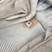 Zimná dojčenská kombinéza s rukavicami Pidilidi Beige