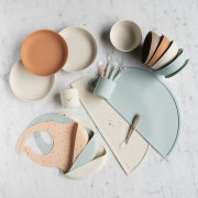 Set jedálenský silikónový 4 ks Nattou