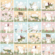 Omaľovánky s pastelkami Záhrada Rosa Little Dutch