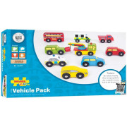 Drevené autodráhy sada áut Bigjigs Rail