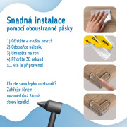 Ochrana rohov a hrán transparentná L-profil sada 12ks Sipo