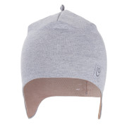 Čiapka laponka podšitá Outlast ® Šedý melír / oriešková