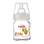 Dojčenská fľaša sklenená so širokým hrdlom 120 ml Farlin