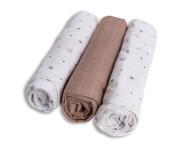 Bambusové plienky 70 x 70 cm 3 ks Babymatex