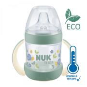 For Nature fľaša s kontrolou teploty 150 ml s úchytmi Nuk