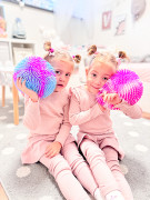 Strapatá dúhová lopta so svetlom Sporto