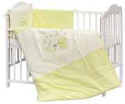 Detská postieľka s kompletnou výbavou Scarlett 120 x 60 cm - Nechtík - zelená