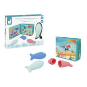 Mäkká obrázková knižka do vody Morský svet Janod