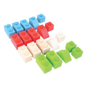 Bigjigs Baby Drevené Spojkocky Primary set