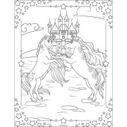 100 metalických samolepiek s omaľovánkovými listami Jednorožce