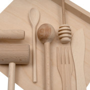 Drevená kuchynská sada pre malých šéfkuchárov Baby Mix