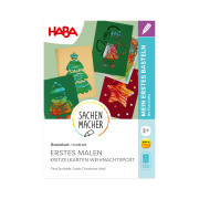 Kreatívna súprava Prvé čmárací kartičky Vianočná pošta Haba