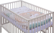Detská postieľka biela s kompletnou výbavou 120 x 60 cm Eri Scarlett