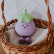 LED silikónová nočná lampička - baklažán Mary's