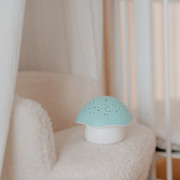 Projektor nočnej oblohy s bielym šumom a senzorom plaču Star Mushroom Pabobo