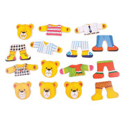 Oblékací puzzle Medvedia rodinka Bigjigs Toys