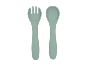 Príbor 2-dielny Platinum Silicone KikkaBoo