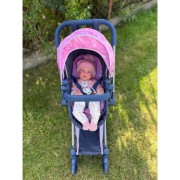 Skladací kočík pre bábiky 3 v 1 s taškou Magic Bubble 2024 - 73 cm DeCuevas
