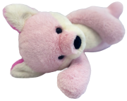 Líška ružová plyšová 41 cm