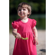 Šaty tenké s krátkym rukávom Outlast® UV 50+ jahodovej Little Angel