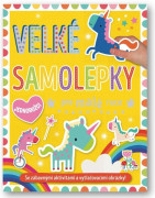 Veľké samolepky pre malé ruky Jednorožce