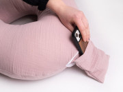 Mušelínový polohovací vankúš MiniRelax 140 cm Babymatex